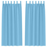 Tende Blackout con Anelli 2 pcs Blu Chiaro 225 x 140 cm