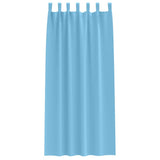 Tende Blackout con Anelli 2 pcs Blu Chiaro 225 x 140 cm