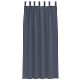 Tende Blackout con Anelli 2 pcs Antracite 225 x 140 cm