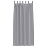 Tende Blackout con Anelli 2 pcs Grigio chiaro 225 x 140 cm