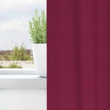 Tende Blackout con Anelli 2 pcs Rosso Vino 225 x 140 cm
