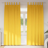 Tende Blackout con Anelli 2 pcs Giallo senape 225 x 140 cm