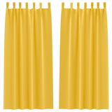 Tende Blackout con Anelli 2 pcs Giallo senape 225 x 140 cm