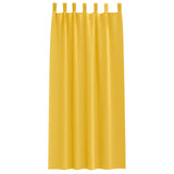 Tende Blackout con Anelli 2 pcs Giallo senape 225 x 140 cm