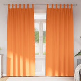 Tende Blackout con Anelli 2 pcs Arancione Vivo 225 x 140 cm