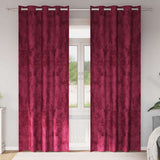 Tende in Velluto 2 pcs Rosso vino 245 x 140 cm Velluto