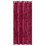 Tende in Velluto 2 pcs Rosso vino 245 x 140 cm Velluto