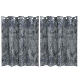 Tende in Velluto 2 pcs Grigio Argento 140 x 140 cm Velluto