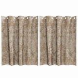 Tende in Velluto con tende 2 pcs Champagne 140 x 140 cm Velluto