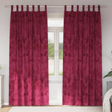 Tende in Velluto 2 pcs Rosso vino 225 x 140 cm Velluto