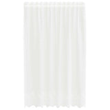 Tenda in Pizzo con tende Bianco 150 x 160 cm Poliestere