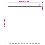Tenda in Pizzo con tende Bianco 150 x 160 cm Poliestere