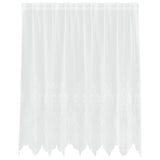 Tenda in Pizzo con tende Bianco 160 x 200 cm Poliestere