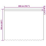 Tenda in Pizzo con tende Bianco 160 x 200 cm Poliestere