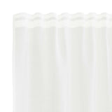 Tenda in Pizzo con tende Bianco 180 x 200 cm Poliestere