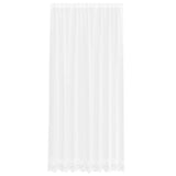 Tenda in Pizzo con tende Bianco 300 x 200 cm Poliestere
