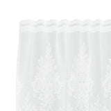 Tenda in Pizzo con tende Bianco 120 x 300 cm Poliestere