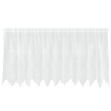 Tenda in Pizzo con tende Bianco 120 x 300 cm Poliestere