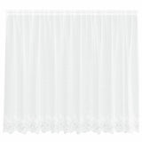 Tenda in Pizzo con tende Bianco 180 x 300 cm Poliestere