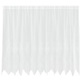 Tenda in Pizzo con tende Bianco 180 x 300 cm Poliestere
