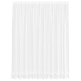 Tenda in Pizzo con tende Bianco 200 x 300 cm Poliestere