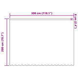 Tenda in Pizzo con tende Bianco 200 x 300 cm Poliestere