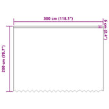 Tenda in Pizzo con tende Bianco 200 x 300 cm Poliestere