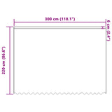Tenda in Pizzo con tende Bianco 220 x 300 cm Poliestere