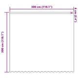 Tenda in Pizzo con tende Bianco 300 x 300 cm Poliestere