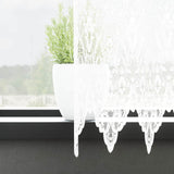 Tenda in Pizzo con tende Bianco 200 x 600 cm Poliestere