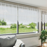Tenda in Pizzo con tende Bianco 120 x 900 cm Poliestere