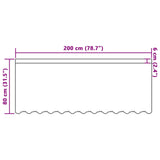 Tenda in Pizzo con tende Floreale Bianco 80 x 200 cm Poliestere