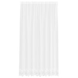 Tenda in Pizzo con tende Bianco 240 x 200 cm Poliestere