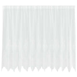 Tenda in Pizzo con tende Bianco 300 x 140 cm Poliestere