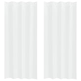 Tenda in Velo con tende 2 pcs Bianco 260 x 140 cm Poliestere