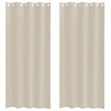 Tenda in Velo con tende 2 pcs Sabbia 225 x 140 cm Poliestere