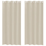 Tenda in Velo con tende 2 pcs Sabbia 245 x 140 cm Poliestere