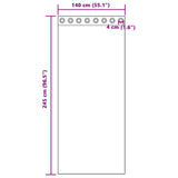Tenda in Velo con tende 2 pcs Sabbia 245 x 140 cm Poliestere