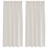 Tenda in Velo con tende 2 pcs Crema 175 x 140 cm Poliestere