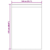 Tenda in Velo con tende 2 pcs Crema 175 x 140 cm Poliestere