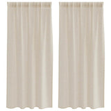 Tenda in Velo con tende 2 pcs Sabbia 175 x 140 cm Poliestere