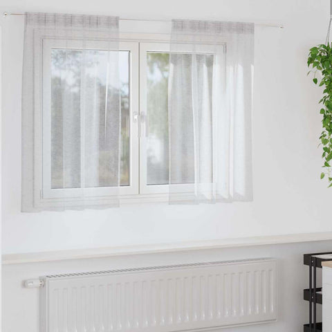 Tenda in Velo 2 pcs Grigio chiaro 140 x 140 cm Poliestere