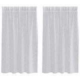 Tenda in Velo 2 pcs Grigio chiaro 140 x 140 cm Poliestere
