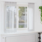 Tenda in Velo 2 pcs Grigio chiaro 175 x 140 cm Poliestere