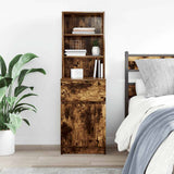 Comodino Rovere Fumo 39x35x125 cm in Legno truciolato