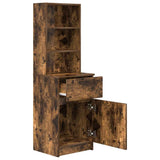 Comodino Rovere Fumo 39x35x125 cm in Legno truciolato