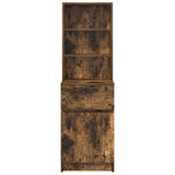 Comodino Rovere Fumo 39x35x125 cm in Legno truciolato