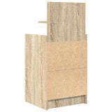 Comodino con 2 Cassetti Rovere Sonoma 38x34x80 cm