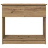 Tavolo Consolle Cassetti Rovere Artigianale 85,5x38,5x74,5 cm