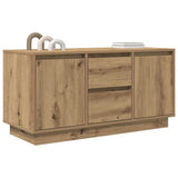 Mobile Porta TV con Luci LED Rovere Artigianale 100x41x50 cm